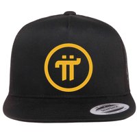 Pi Network Cryptocurrency Crypto Coin Blockchain Mining Flat Bill Trucker Hat