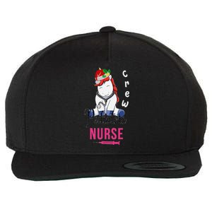 Pediatric Nurse Christmas Crew Emergency Response Team Wool Snapback Cap