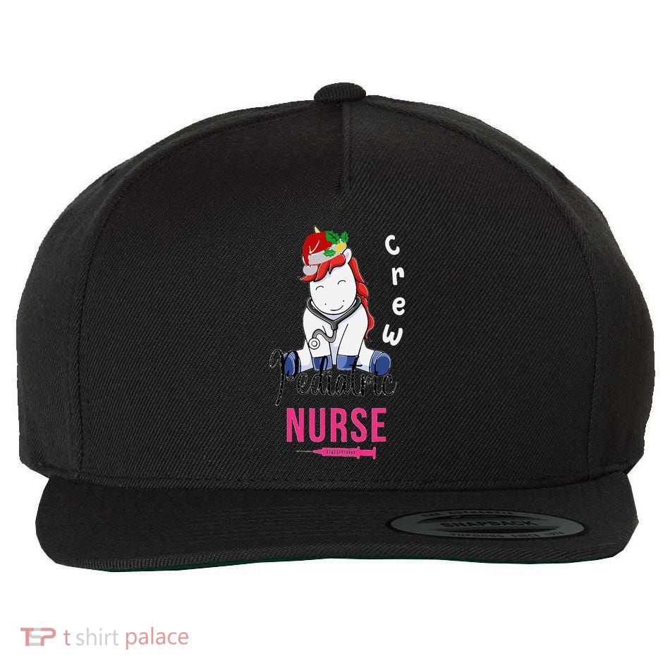 Pediatric Nurse Christmas Crew Emergency Response Team Wool Snapback Cap