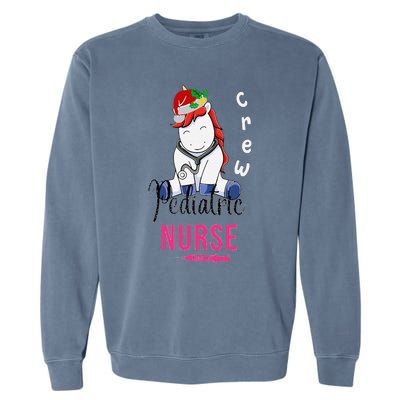 Pediatric Nurse Christmas Crew Emergency Response Team Garment-Dyed Sweatshirt