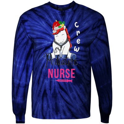 Pediatric Nurse Christmas Crew Emergency Response Team Tie-Dye Long Sleeve Shirt