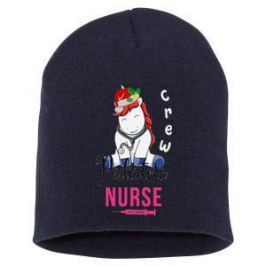 Pediatric Nurse Christmas Crew Emergency Response Team Short Acrylic Beanie