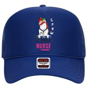 Pediatric Nurse Christmas Crew Emergency Response Team High Crown Mesh Back Trucker Hat