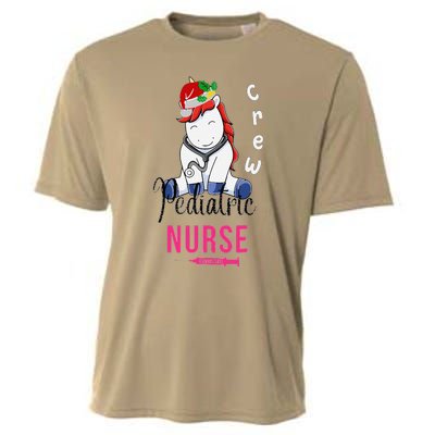 Pediatric Nurse Christmas Crew Emergency Response Team Cooling Performance Crew T-Shirt