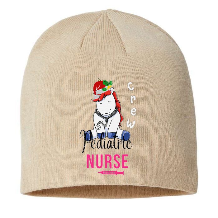 Pediatric Nurse Christmas Crew Emergency Response Team Sustainable Beanie