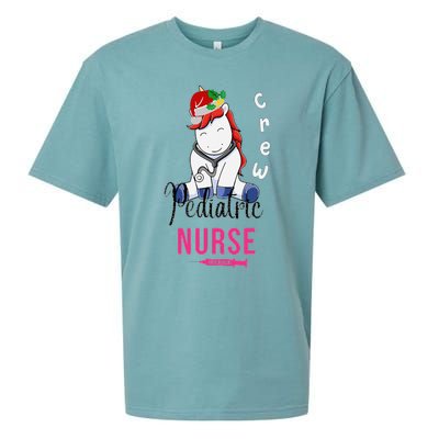 Pediatric Nurse Christmas Crew Emergency Response Team Sueded Cloud Jersey T-Shirt