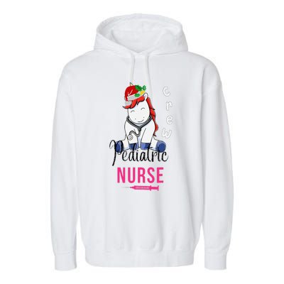 Pediatric Nurse Christmas Crew Emergency Response Team Garment-Dyed Fleece Hoodie