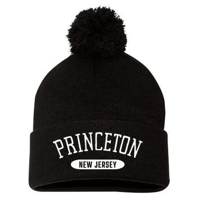 Princeton NJ College Style Princeton New Jersey NJ Pom Pom 12in Knit Beanie