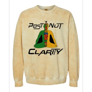 Post Nut Clarity Funny Post Nut Clarity Trending Post Nut Colorblast Crewneck Sweatshirt