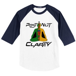 Post Nut Clarity Funny Post Nut Clarity Trending Post Nut Baseball Sleeve Shirt