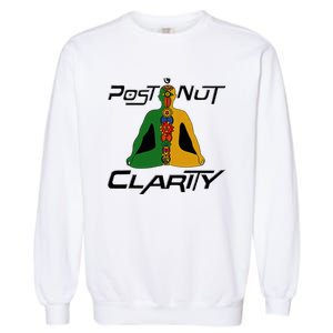 Post Nut Clarity Funny Post Nut Clarity Trending Post Nut Garment-Dyed Sweatshirt