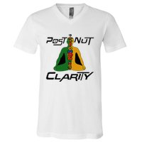 Post Nut Clarity Funny Post Nut Clarity Trending Post Nut V-Neck T-Shirt