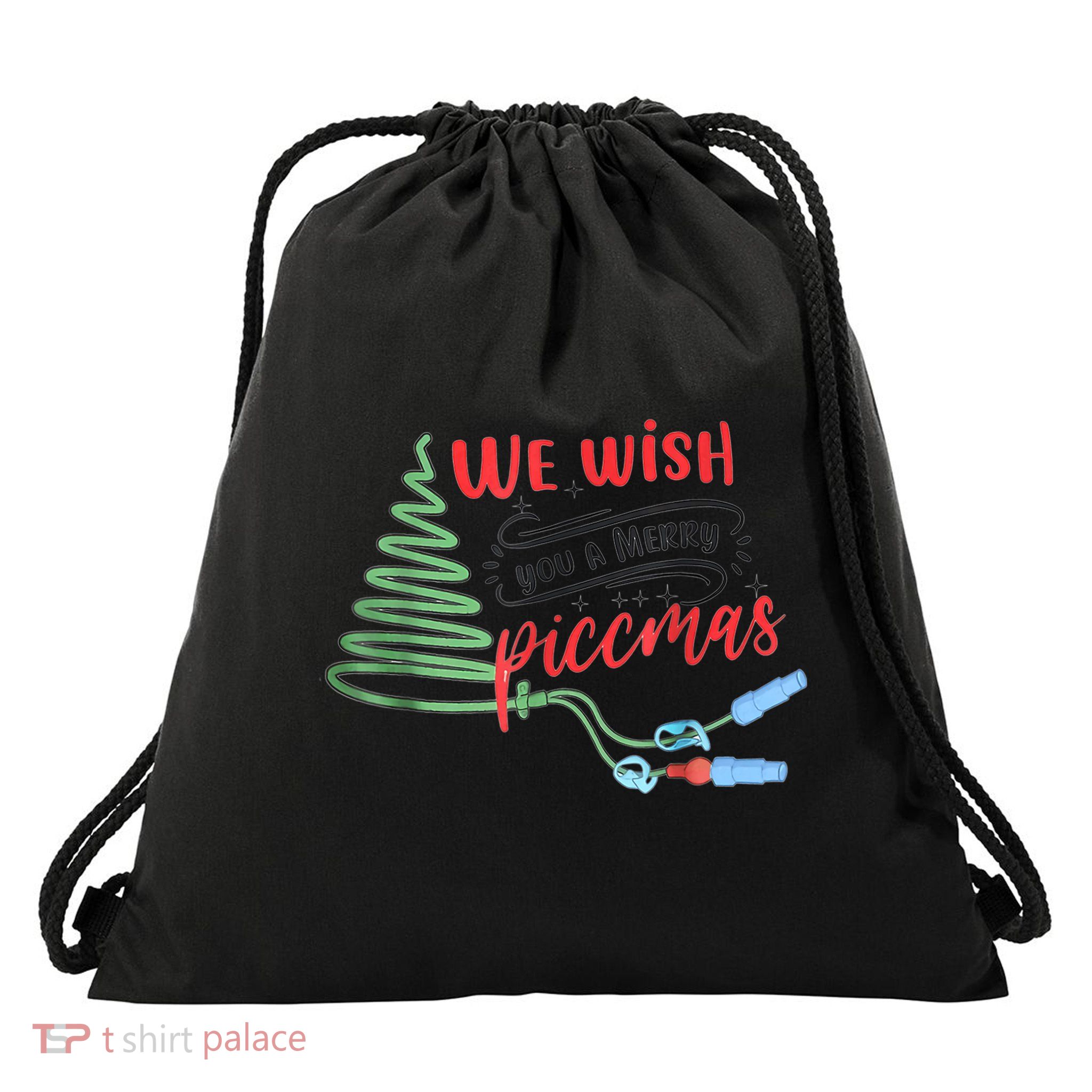 PICC Nurse Christmas Vascular Access ICU Rn Infusion Nurse Drawstring Bag