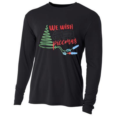 PICC Nurse Christmas Vascular Access ICU Rn Infusion Nurse Cooling Performance Long Sleeve Crew