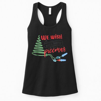 PICC Nurse Christmas Vascular Access ICU Rn Infusion Nurse Womens Tank Top