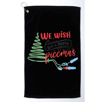 PICC Nurse Christmas Vascular Access ICU Rn Infusion Nurse Golf Towel