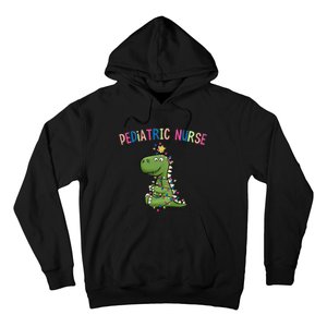 Pediatric Nurse Christmas Peds Dinosaur Rn Xmas Peds Nurse Hoodie