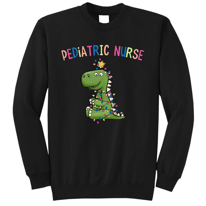 Pediatric Nurse Christmas Peds Dinosaur Rn Xmas Peds Nurse Sweatshirt