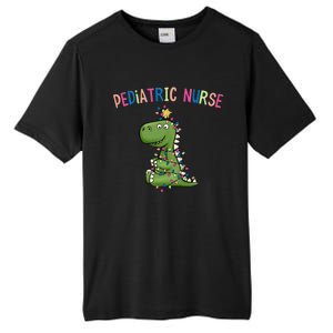 Pediatric Nurse Christmas Peds Dinosaur Rn Xmas Peds Nurse Tall Fusion ChromaSoft Performance T-Shirt