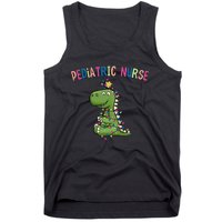 Pediatric Nurse Christmas Peds Dinosaur Rn Xmas Peds Nurse Tank Top