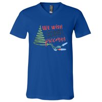 Picc Nurse Christmas Vat Team Vascular Access Infusion Nurse Gift V-Neck T-Shirt