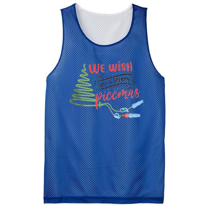 Picc Nurse Christmas Vat Team Vascular Access Infusion Nurse Gift Mesh Reversible Basketball Jersey Tank