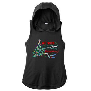 PICC Nurse Christmas Vascular Access ICU Rn Infusion Nurse Ladies PosiCharge Tri-Blend Wicking Draft Hoodie Tank