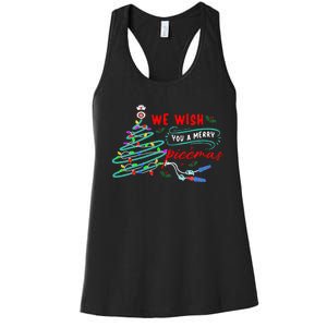 PICC Nurse Christmas Vascular Access ICU Rn Infusion Nurse Women's Racerback Tank