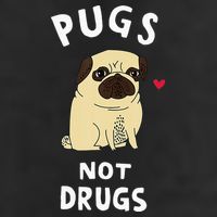 Pugs Not Drugs Funny Present For Dog Lover Tee Pets Adult Drive Performance Visor