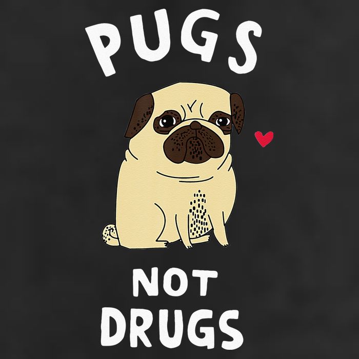 Pugs Not Drugs Funny Present For Dog Lover Tee Pets Adult Drive Performance Visor