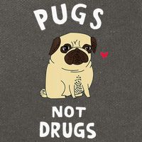 Pugs Not Drugs Funny Present For Dog Lover Tee Pets Cotton Canvas Backpack