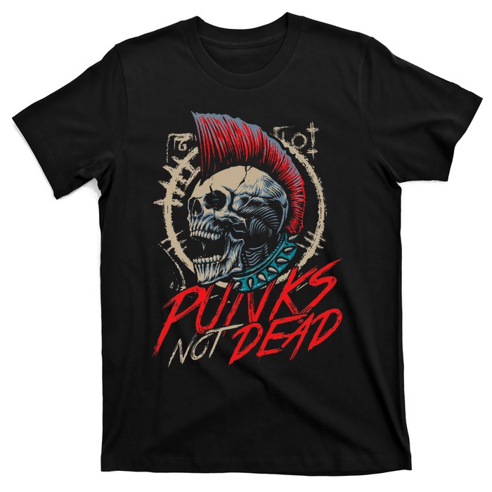 Punks Not Dead Rocker Punker Punk Rock Music T-Shirt