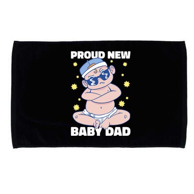 Proud New Dad For Father's Day Gift Microfiber Hand Towel