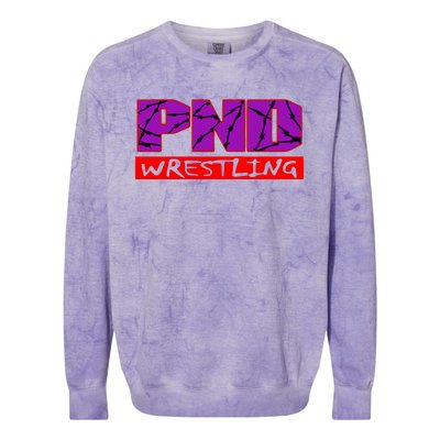 Pacific North Death Wrestling Colorblast Crewneck Sweatshirt