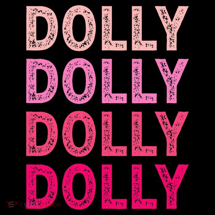 Personalized Name DOLLY  I Love Dolly  High Crown Mesh Back Trucker Hat