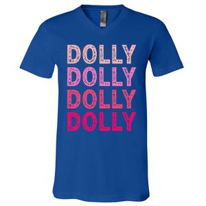 Personalized Name DOLLY  I Love Dolly  V-Neck T-Shirt