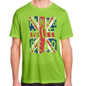 Punks Not Dead British Flag Britain England Adult ChromaSoft Performance T-Shirt