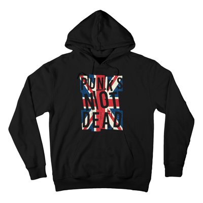 Punks Not Dead British Flag Britain England Hoodie