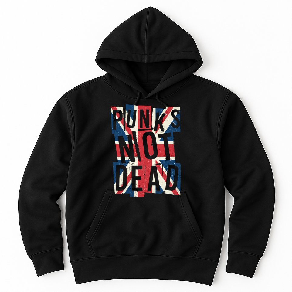 Punks Not Dead British Flag Britain England Hoodie
