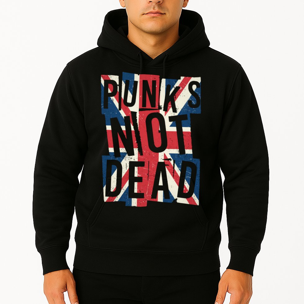 Punks Not Dead British Flag Britain England Hoodie