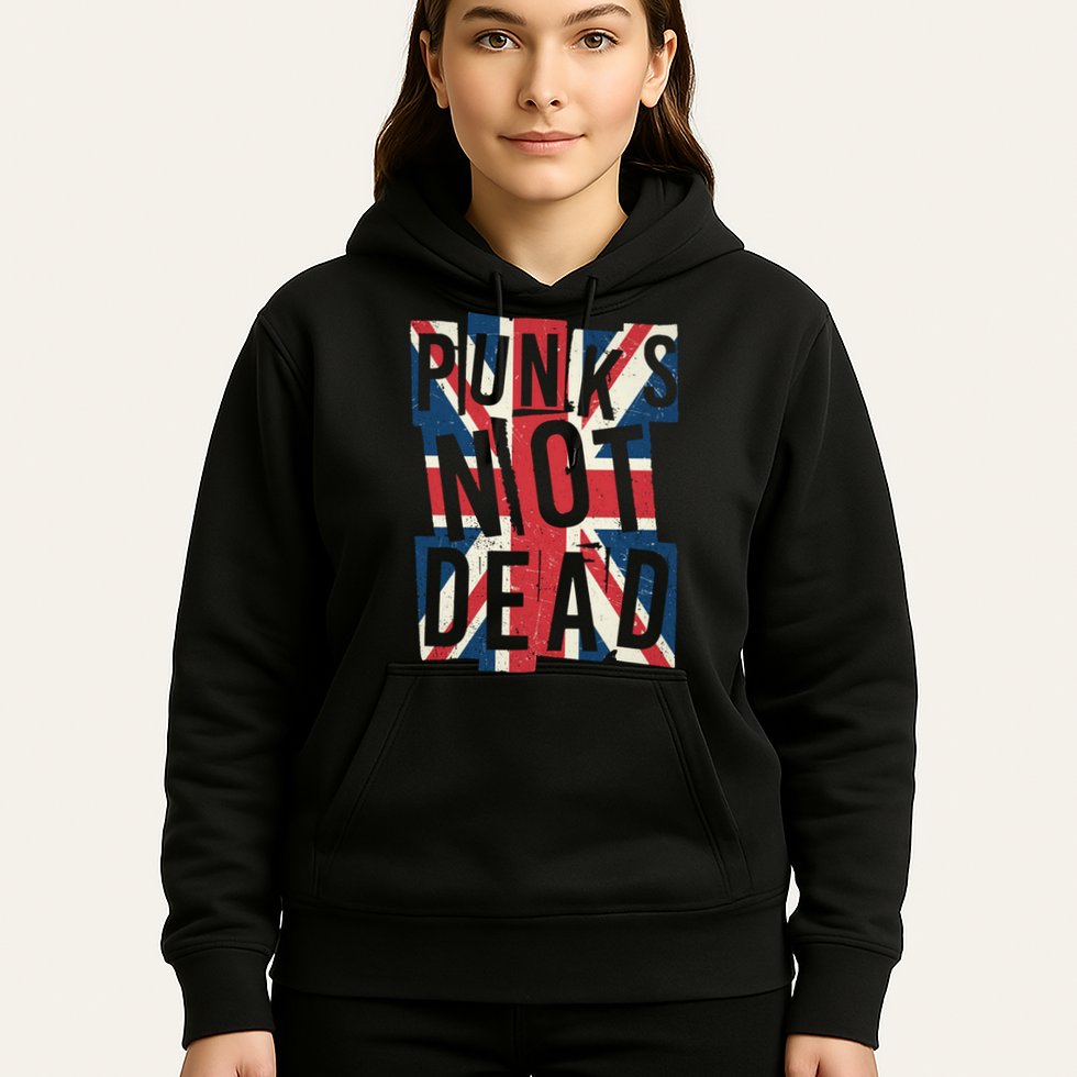 Punks Not Dead British Flag Britain England Hoodie