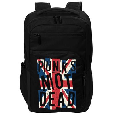 Punks Not Dead British Flag Britain England Impact Tech Backpack