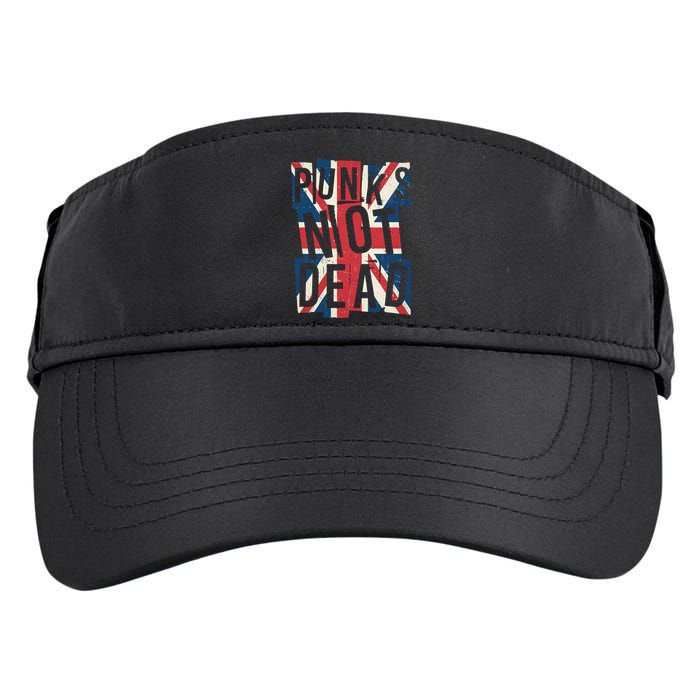 Punks Not Dead British Flag Britain England Adult Drive Performance Visor