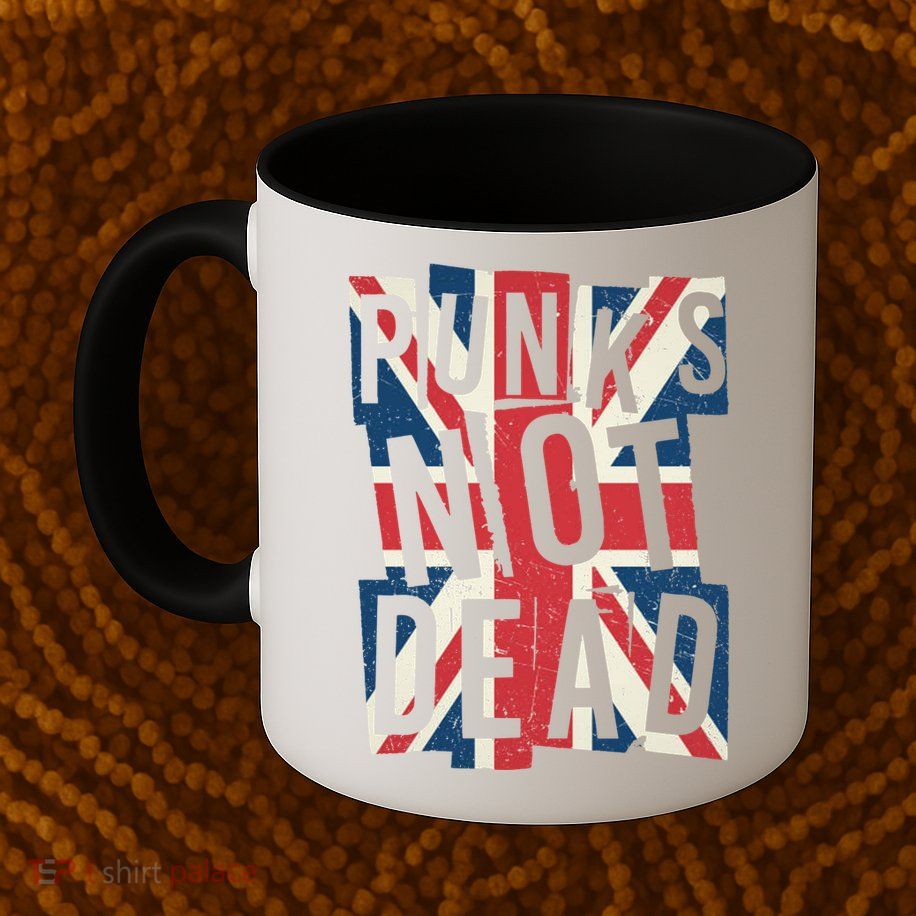 Punks Not Dead British Flag Britain England Mug