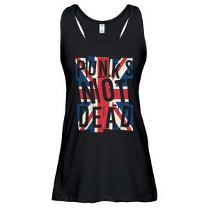 Punks Not Dead British Flag Britain England Ladies Essential Flowy Tank