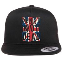 Punks Not Dead British Flag Britain England Flat Bill Trucker Hat