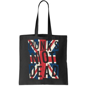 Punks Not Dead British Flag Britain England Tote Bag