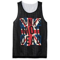 Punks Not Dead British Flag Britain England Mesh Reversible Basketball Jersey Tank