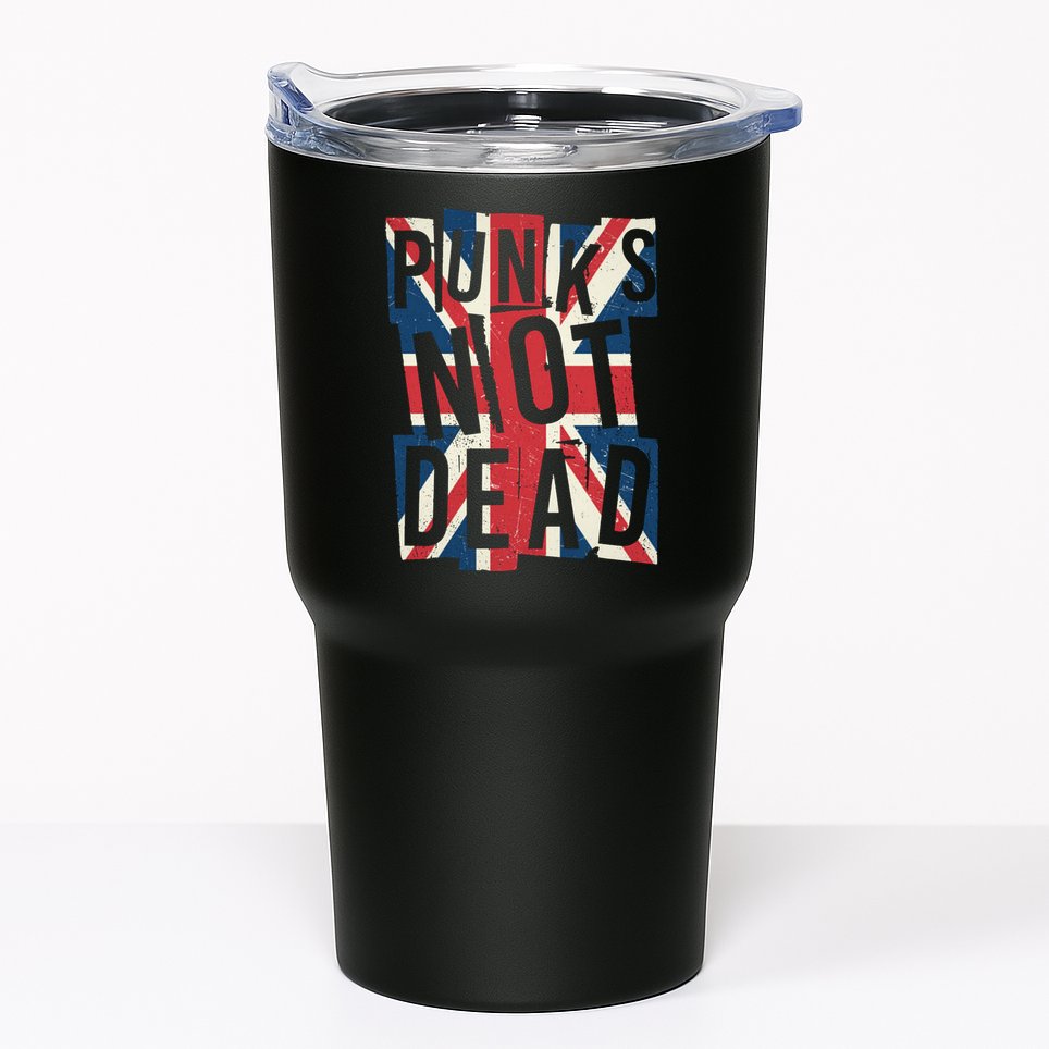 Punks Not Dead British Flag Britain England Tumbler