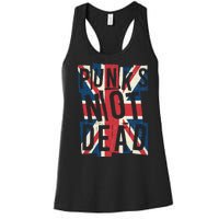 Punks Not Dead British Flag Britain England Women's Racerback Tank